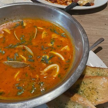 Cannataro's - Cioppino special. Clams, shrimp, mussels, fish calamari thick tomato garlic stew. AMAZING! - Italian Near Me - Chino, California