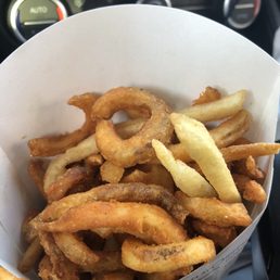 Leftover mixed fries from the bottom of the basket!!! Leftover mixed fries from the bottom of the basket!!!