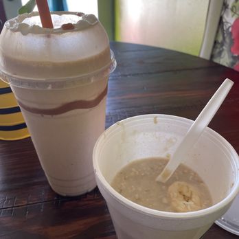 Protein Garden - Vanilla frap and praline oatmeal - Breakfast & Brunch Near Me - Banning, California Protein Garden - Vanilla frap and praline oatmeal - Breakfast & Brunch Near Me - Banning, California