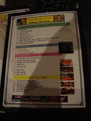 Menu photo 5 Thai Monkey Club Denver, CO Menu photo 5 Thai Monkey Club Denver, CO