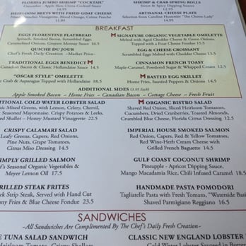 M Waterfront Grille - Sunday brunch - New American Near Me - Naples, Florida