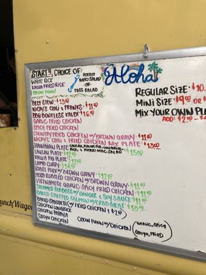 Menu photo 1 Nicky's Lunch Wagon Honolulu, HI