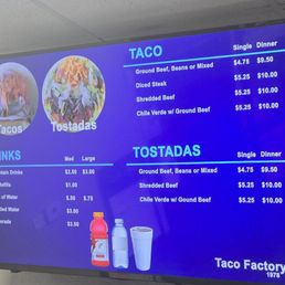 Current menu prices Current menu prices
