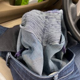 Patched jeans