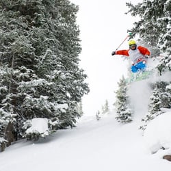 Buzz's Boards - Hunter, my youngest son, finding some sweet powder.