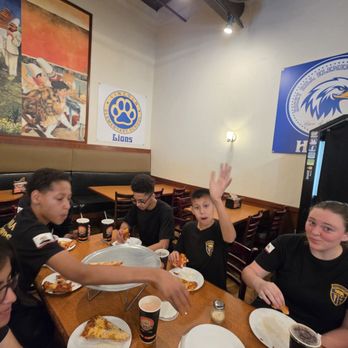 Me-n-Ed's Pizzeria - My team being so happy because the food is amazing - Pizza Near Me - Exeter, California Me-n-Ed's Pizzeria - My team being so happy because the food is amazing - Pizza Near Me - Exeter, California