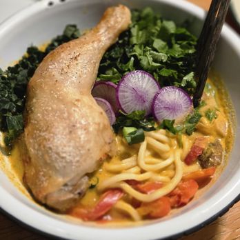 Yodelin - Yodelin bone broth with roasted chicken. So Good! - Seafood Near Me - Leavenworth, Washington