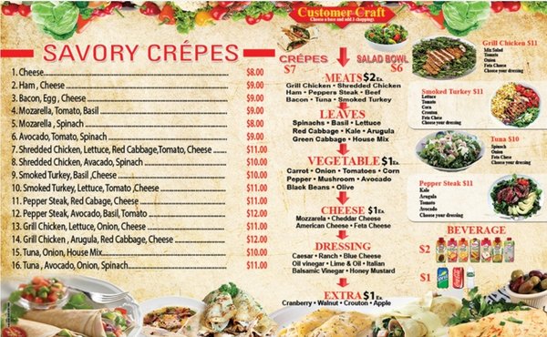 Menu photo 1 Uptown Crepes New York, NY Menu photo 1 Uptown Crepes New York, NY