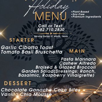 Hol Foods - the menu for the holiday menu - Caterers Near Me