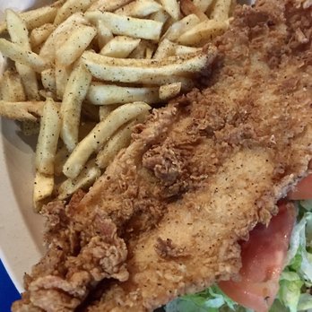 Gator's Dockside DeLand - Fish Sandwich - Love when it's bigger than the bun - New American Near Me - Deland, Florida