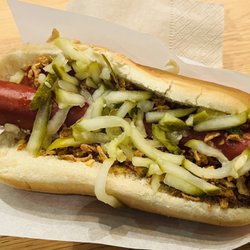 Hermann's - Beef Frankfurter at 6:30 am