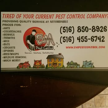 EM Pest Control - Wonderful coupon I got in the mail from there company. - Pest Control Near Me - Uniondale, New York EM Pest Control - Wonderful coupon I got in the mail from there company. - Pest Control Near Me - Uniondale, New York