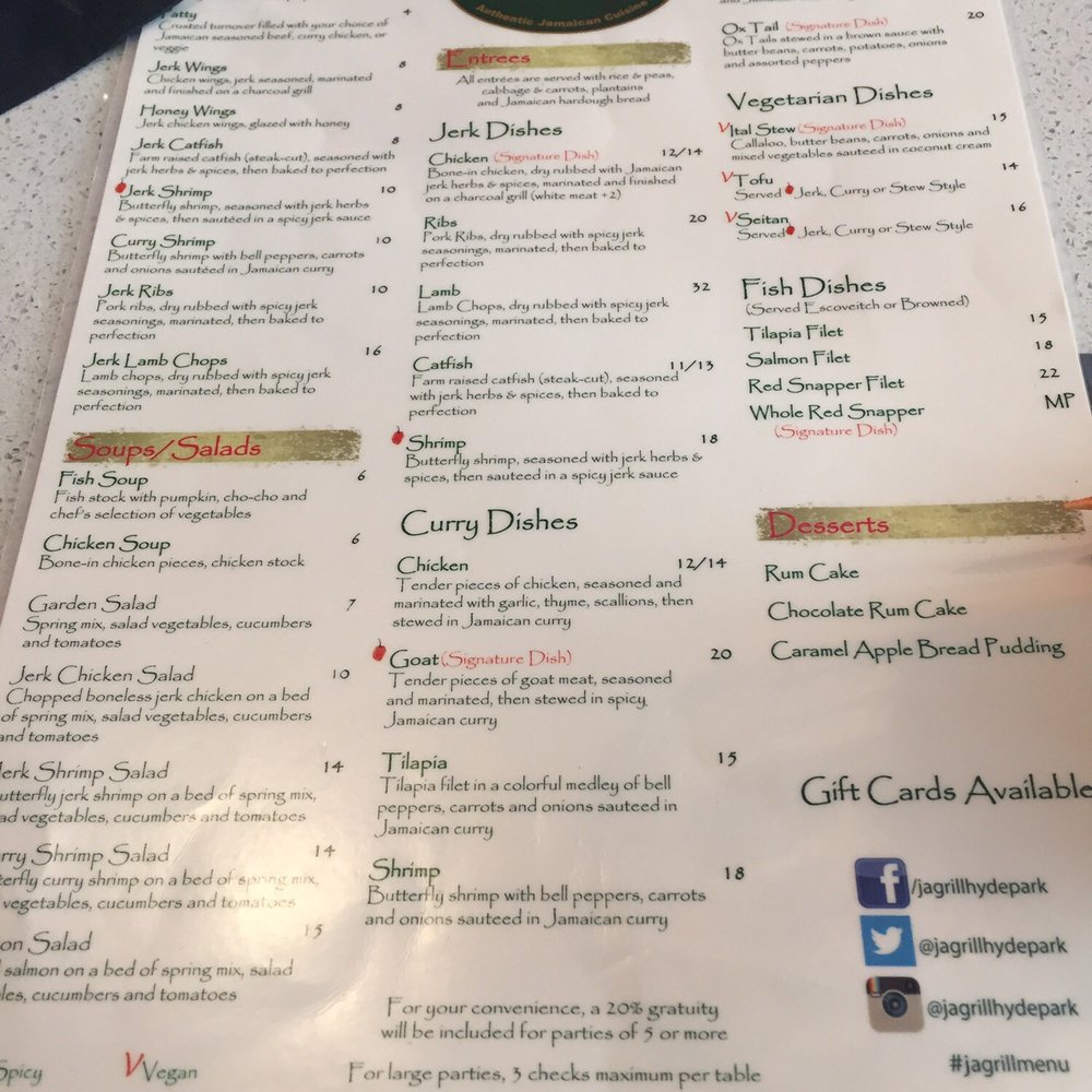Ja' Grill Hyde Park - Menu - Lounges Near Me - Chicago, Illinois Ja' Grill Hyde Park - Menu - Lounges Near Me - Chicago, Illinois