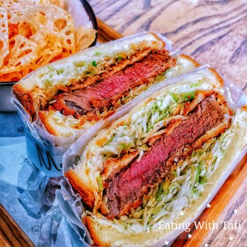 Momonoki - Close up of steak katsu sanda - Cafes Near Me - Atlanta, Georgia