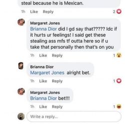 Southern Roots Hair Studio - Margaret Jones in her natural habitat of racism