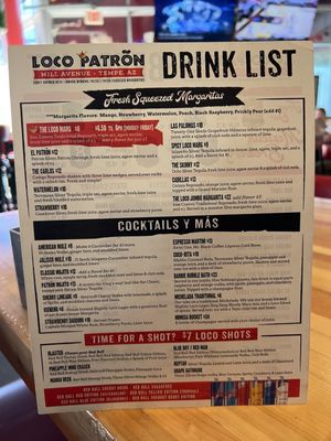 Menu photo 1 Loco Patron Tempe, AZ