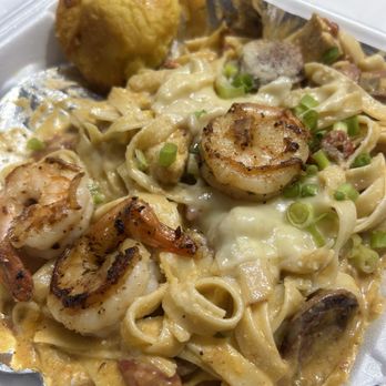 Chef’s Corner - Cajun Alfredo Pasta - Soul Food Near Me - Fort Worth, Texas