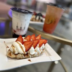 Strawberry croffle!