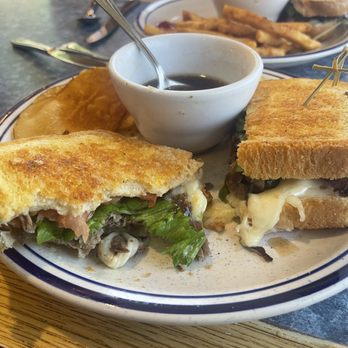 Burke's Waterfront Restaurant - Stacked Ribeye sandwich - Breakfast & Brunch Near Me - Cadillac, Michigan