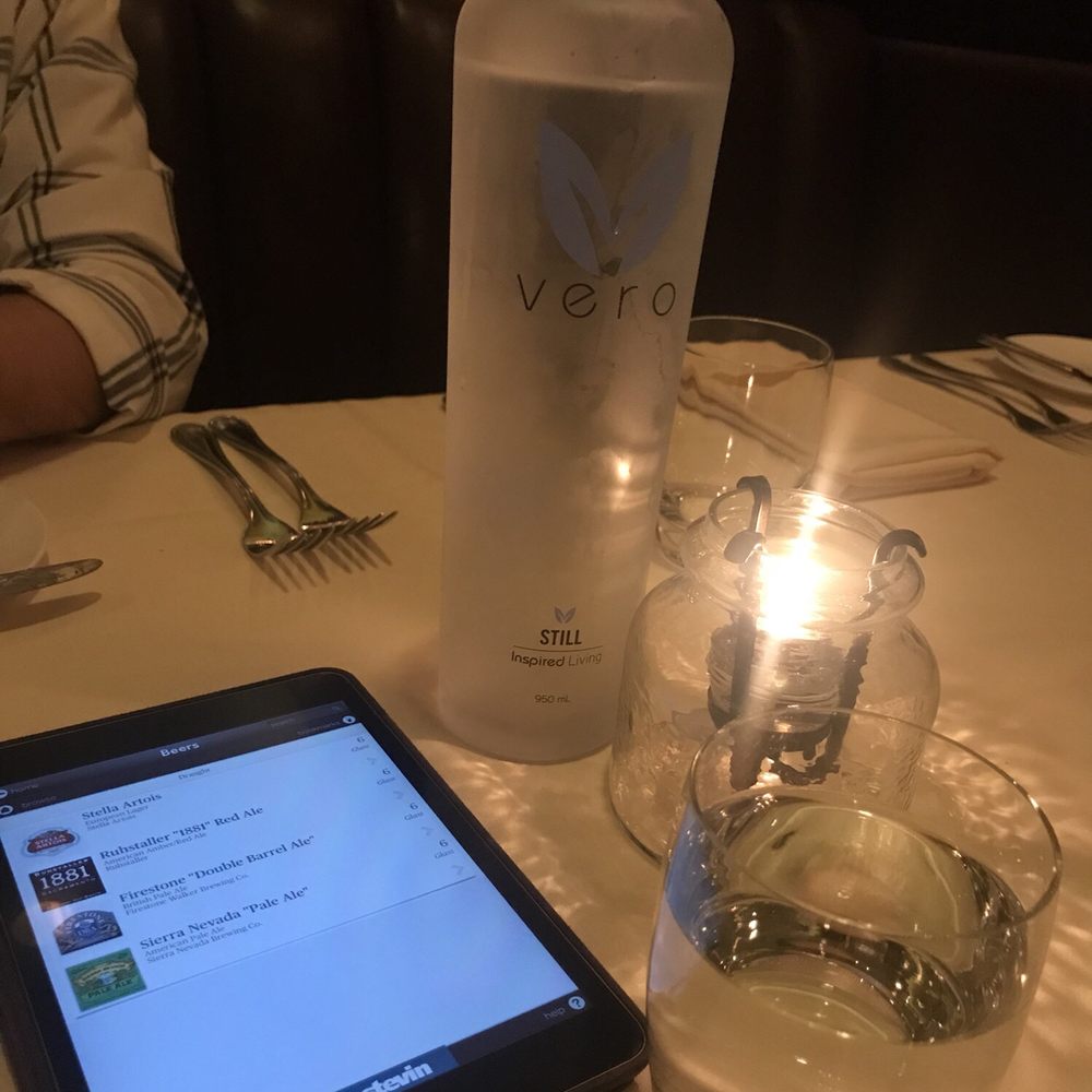 Dawson's - Libations list on iPad - Steakhouses Near Me - Sacramento, California