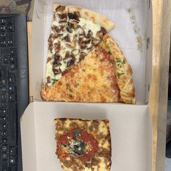 Donatina Neapolitan Pizza Cafe - Here I got the Detroit sausage, garlic knot slice and the chicken bacon ranch - Pizza Near Me - Patchogue, New York Donatina Neapolitan Pizza Cafe - Here I got the Detroit sausage, garlic knot slice and the chicken bacon ranch - Pizza Near Me - Patchogue, New York