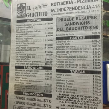 El Gauchito - Menu - Pizza Near Me - Buenos Aires, C