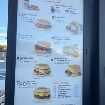 Chick-fil-A - Menu February 2026 - Fast Food Near Me - Castle Rock, Colorado