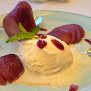 Falkner Winery - Poached pear birthday dessert was delicious - Wineries Near Me - Temecula, California Falkner Winery - Poached pear birthday dessert was delicious - Wineries Near Me - Temecula, California