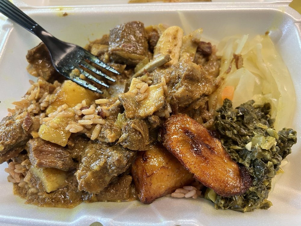 Food from Hartman Jerk Center