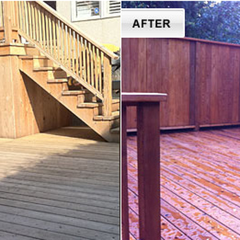Goldwell Restoration - Deck staining before & after - General Contractors Near Me - Mississauga, Ontario Goldwell Restoration - Deck staining before & after - General Contractors Near Me - Mississauga, Ontario