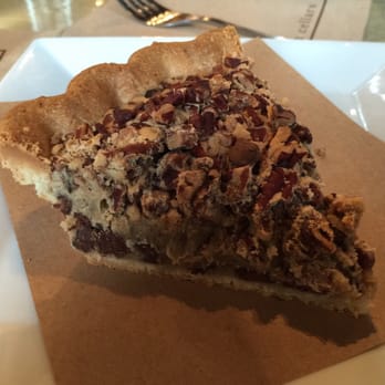 Times Ten Cellars - The Trifecta: Bourbon-pecan pie with chocolate chips in the shortbread crust (supplied by Emporium Pies) - Wine Bars Near Me - Dallas, Texas Times Ten Cellars - The Trifecta: Bourbon-pecan pie with chocolate chips in the shortbread crust (supplied by Emporium Pies) - Wine Bars Near Me - Dallas, Texas