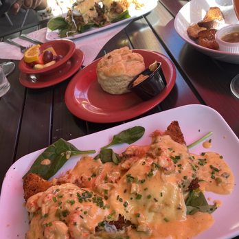 Ruby Sunshine Charlotte Southend - Crawfish and grits, biscuit Pulled pork benedict - Breakfast & Brunch Near Me - Charlotte, North Carolina Ruby Sunshine Charlotte Southend - Crawfish and grits, biscuit Pulled pork benedict - Breakfast & Brunch Near Me - Charlotte, North Carolina