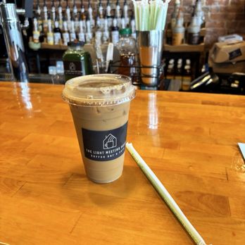 The Light Meeting House  - Ice almond milk latte - Coffee & Tea Near Me - Columbus, Ohio