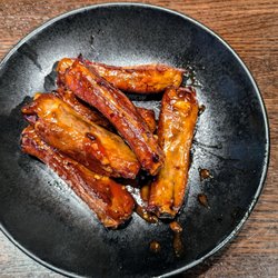 P.F. Chang's - Tender pork ribs in a sweet and tangy barbecue sauce.