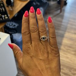 Evil eye custom made ring