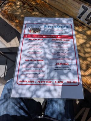 Menu photo 1 Pizza Cassette San Diego, CA Menu photo 1 Pizza Cassette San Diego, CA