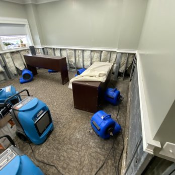 Drying Force - Drying office area after bathroom leak - Damage Restoration Near Me