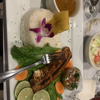 La Cabaña Restaurant & Lounge - Grilled Salmon Asado - Caribbean Near Me - Brentwood, New York