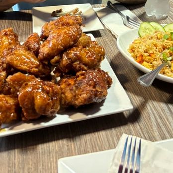 Bonchon Orlando - Soy garlic wings  Soy garlic fried rice - Chicken Wings Near Me - Orlando, Florida
