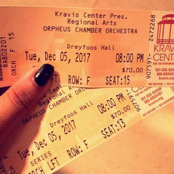 Kravis Center - Tickets to a show we recently went to, they scan the tickets and check your personal belongings. - Performing Arts Near Me - West Palm Beach, Florida Kravis Center - Tickets to a show we recently went to, they scan the tickets and check your personal belongings. - Performing Arts Near Me - West Palm Beach, Florida