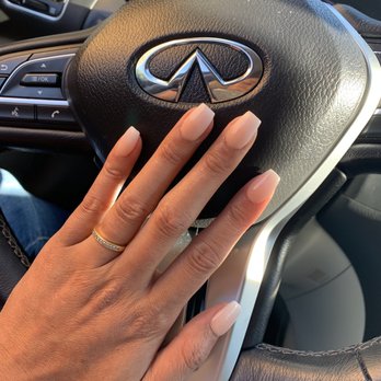 Divas Nails Spa - French ombré, white and peach 7/13/19 - Nail Salons Near Me - Highland, California