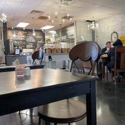  a man sitting at a table