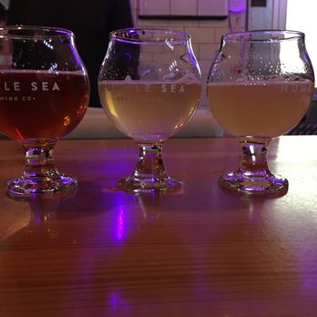 Humble Sea Brewing - Beer Flight - Beer Gardens Near Me - Pacifica, California Humble Sea Brewing - Beer Flight - Beer Gardens Near Me - Pacifica, California