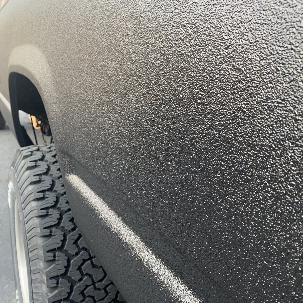 LINE-X Kustoms and Accessories - up close of the texture of protection. - Auto Parts & Supplies Near Me - Pittsburg, California