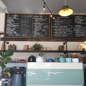 East Cafe - menus on the wall - Coffee & Tea Near Me - Vancouver, British Columbia