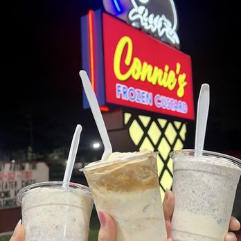Connie's Frozen Custard - Dirty shamrock + cookie butter & biscoff - Ice Cream & Frozen Yogurt Near Me - Houston, Texas Connie's Frozen Custard - Dirty shamrock + cookie butter & biscoff - Ice Cream & Frozen Yogurt Near Me - Houston, Texas