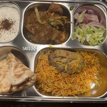 Lakshmi Chowk Kabob & Karahi - Chicken biryani and goat karahi (plated at home) - Halal Near Me - Ashburn, Virginia Lakshmi Chowk Kabob & Karahi - Chicken biryani and goat karahi (plated at home) - Halal Near Me - Ashburn, Virginia