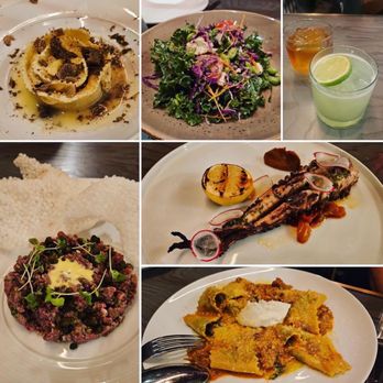 Cino - Black Truffle Pinwheel on special, Chopped Salad, Filet Mignon Tartare, Charred Spanish Octopus, and Herb Pappardelle - Italian Near Me - Honolulu, Hawaii Cino - Black Truffle Pinwheel on special, Chopped Salad, Filet Mignon Tartare, Charred Spanish Octopus, and Herb Pappardelle - Italian Near Me - Honolulu, Hawaii