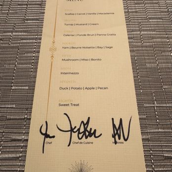 The Lobbyist - Chef's table menu October 2025 - Bars Near Me - Memphis, Tennessee