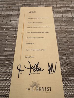 Menu photo 2 The Lobbyist Memphis, TN